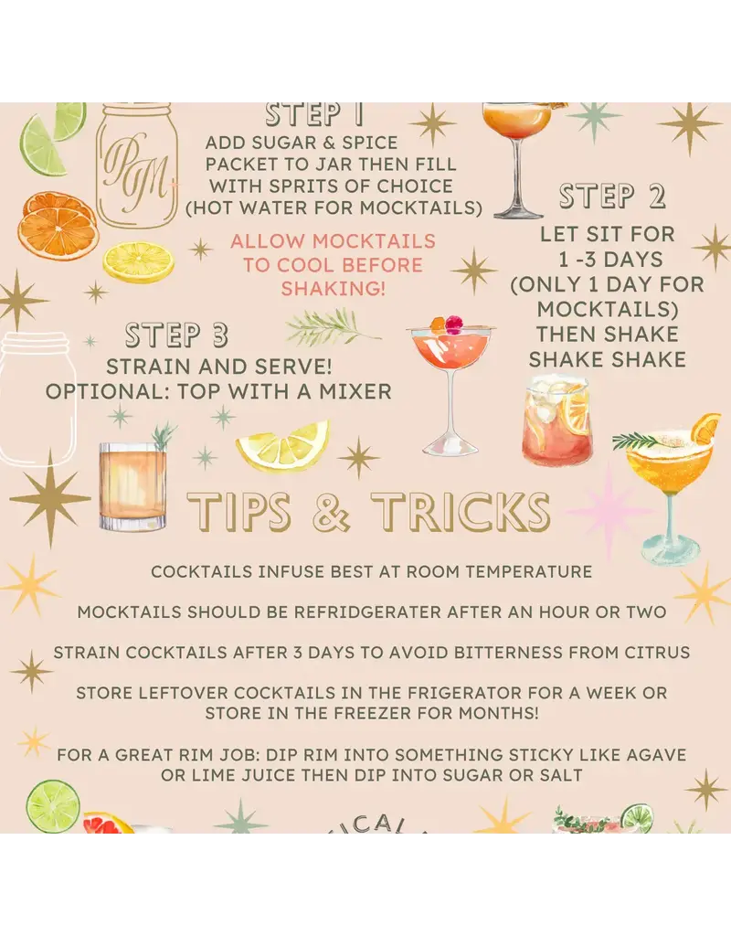 Practical Magic Apothecary & Craft Cocktails Midnight Margarita Craft Cocktail Infusion Drink Kit