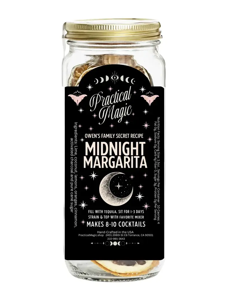 Practical Magic Apothecary & Craft Cocktails Midnight Margarita Craft Cocktail Infusion Drink Kit