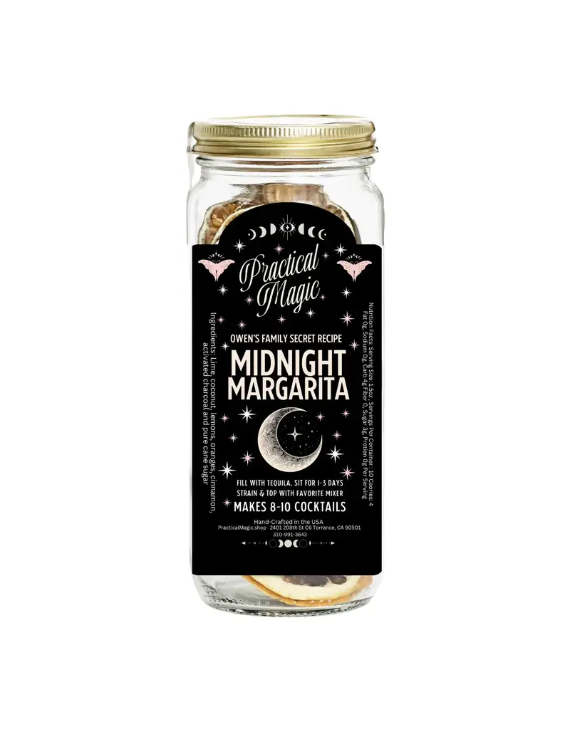 Practical Magic Apothecary & Craft Cocktails Midnight Margarita Craft Cocktail Infusion Drink Kit