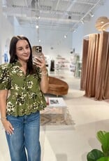 Entro Floral Peplum Blouse