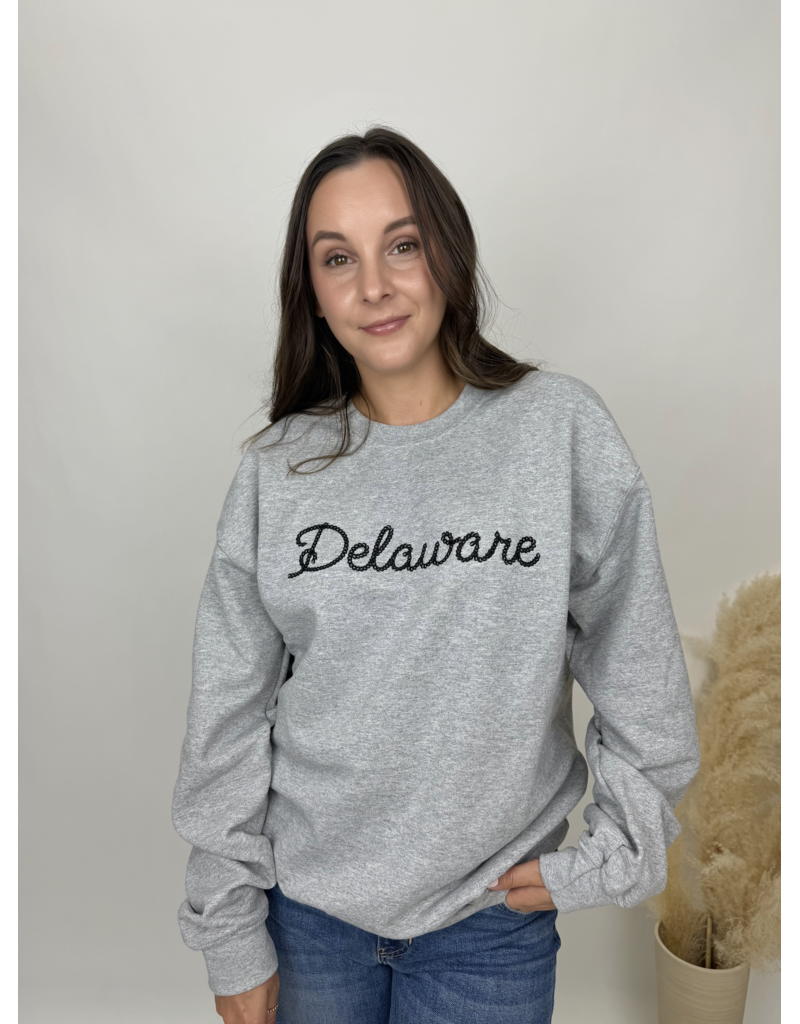 Custom Delaware Embroidered Sweatshirt