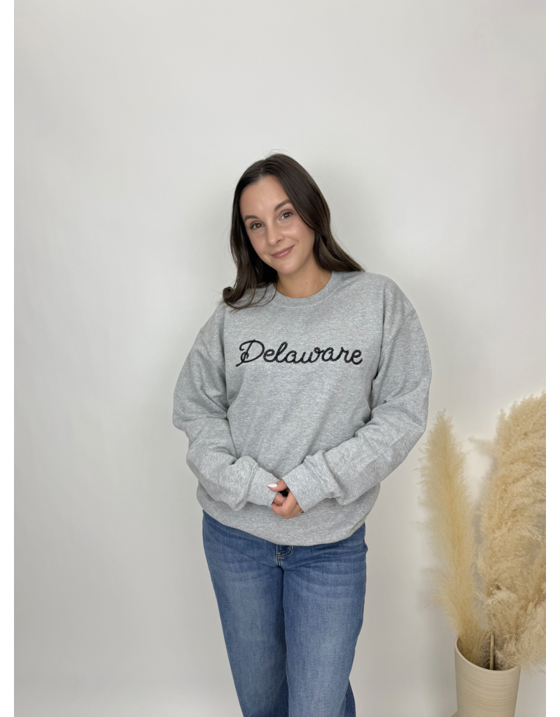 Custom Delaware Embroidered Sweatshirt