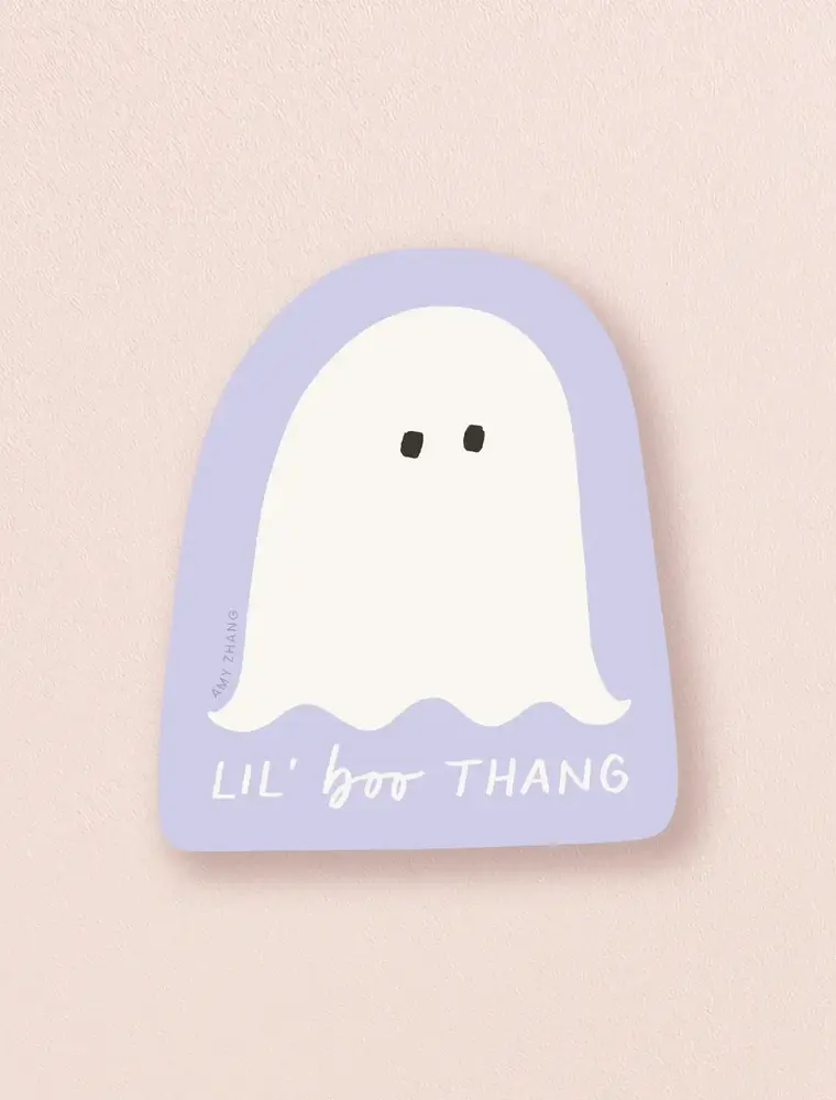 amy zhang Lil Boo Thang Ghost Sticker