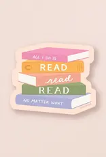 amy zhang Waterproof All I Do is Read Read Read Sticker