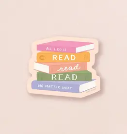 amy zhang Waterproof All I Do is Read Read Read Sticker