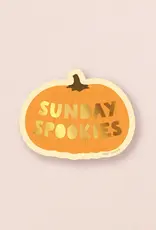 amy zhang Waterproof Sunday Spookies Pumpkin Sticker