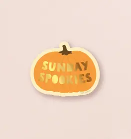 amy zhang Waterproof Sunday Spookies Pumpkin Sticker