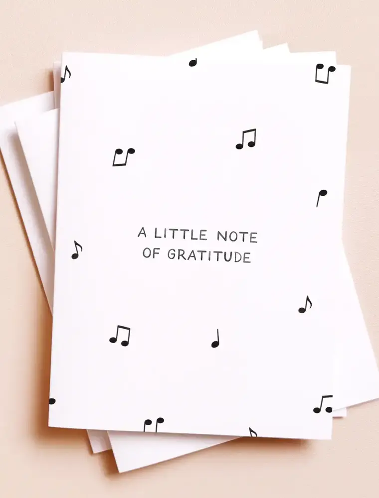 amy zhang A Little Note of Gratitude Thank You Greeting Card