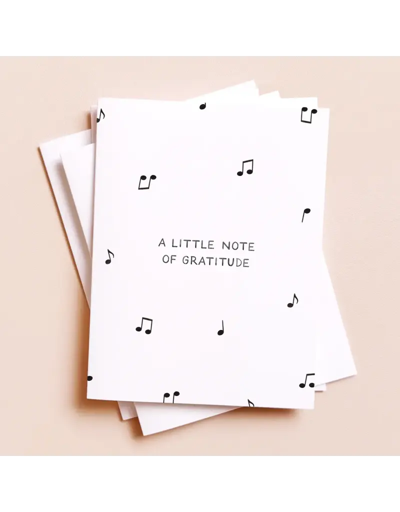 amy zhang A Little Note of Gratitude Thank You Greeting Card
