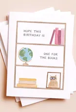 amy zhang One for the Books Birthday Greeting Card