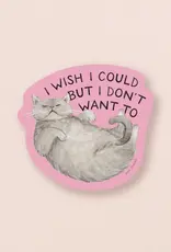 amy zhang Waterproof Wish I Could Sticker