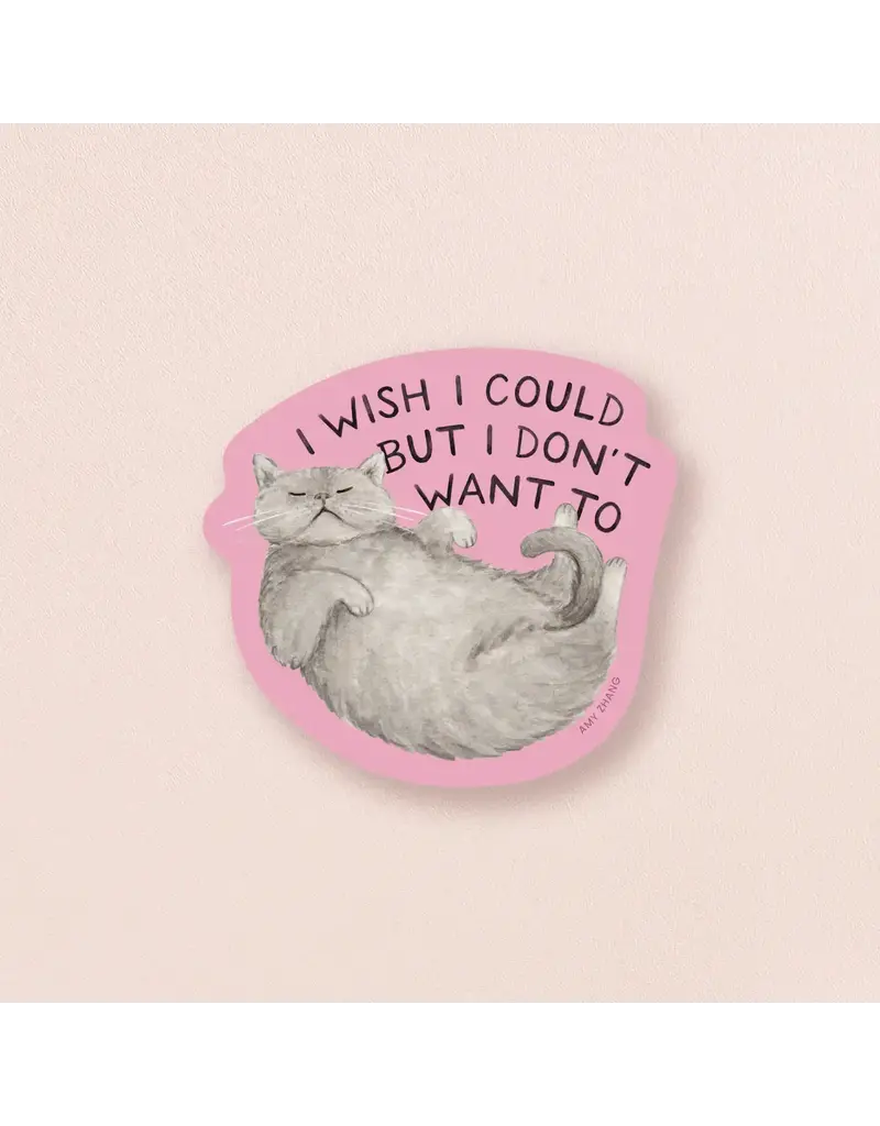 amy zhang Waterproof Wish I Could Sticker