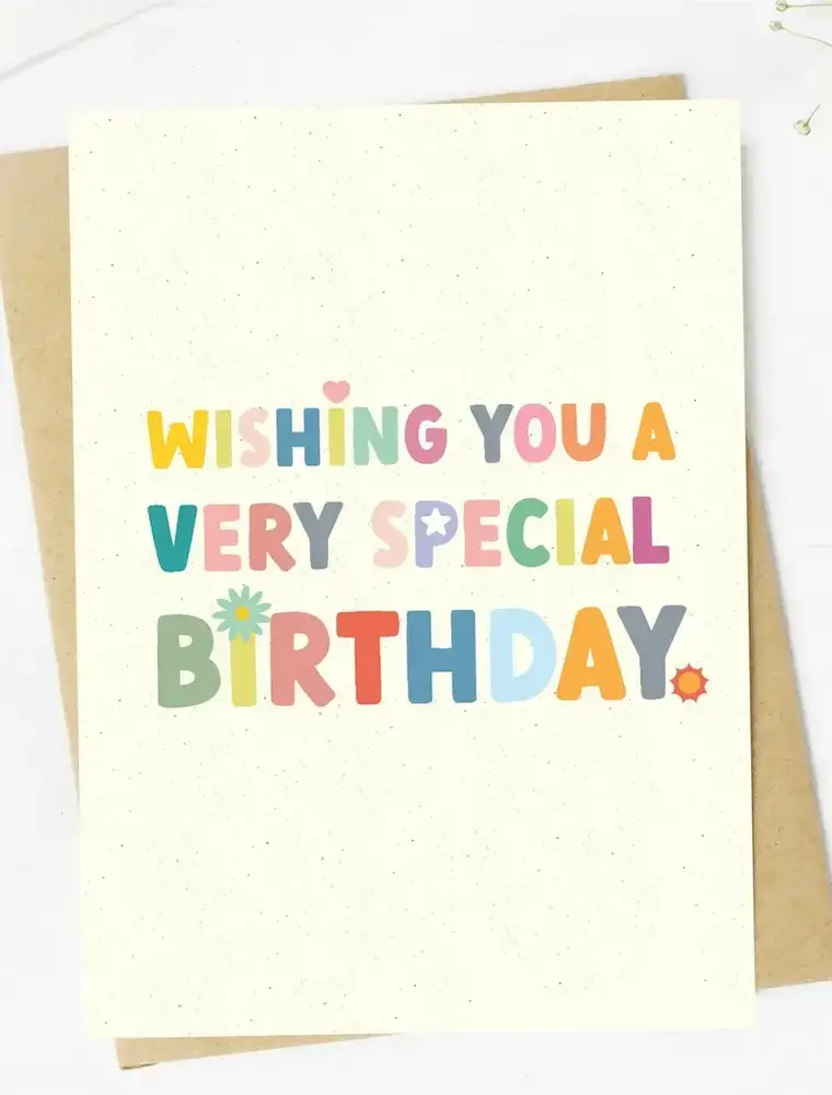 big moods Very Special Birthday Greeting Card