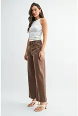Just Black Denim High Rise Twist Seam Barrel Jean