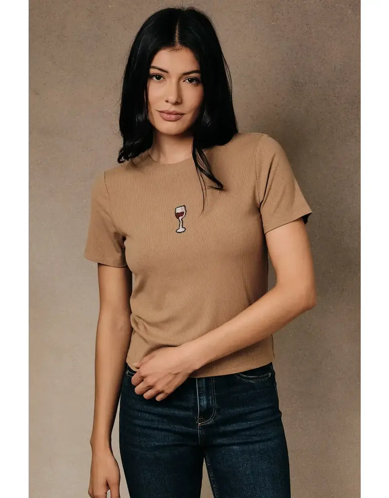 Sunday Edition By The Glass Beaded Tee