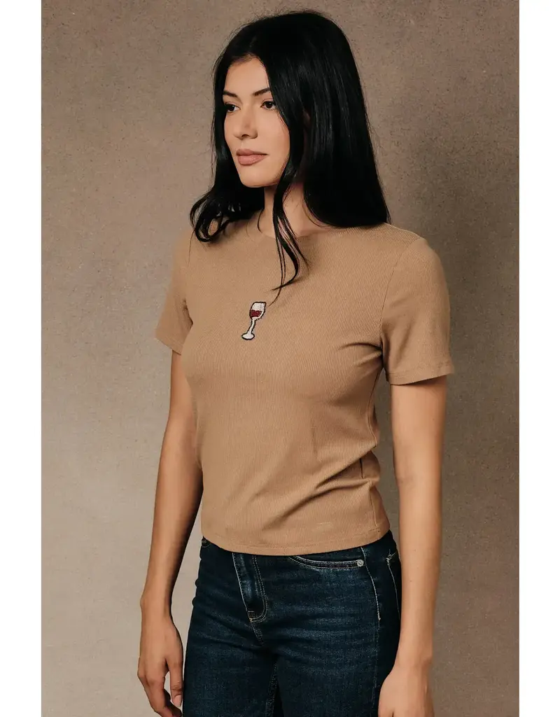 Sunday Edition By The Glass Beaded Tee