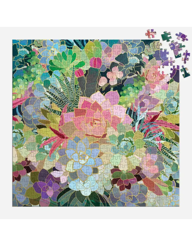 Chronicle Books Succulent Mosaic 500 Piece Puzzle