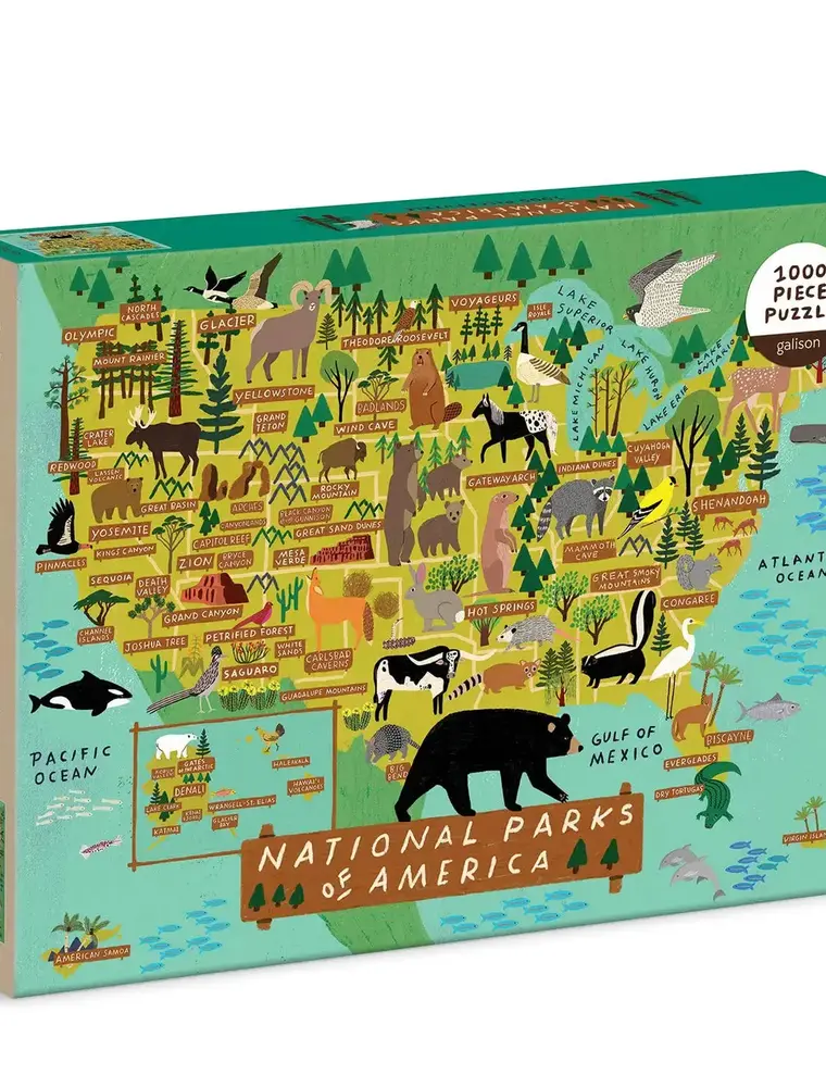 Chronicle Books National Parks of America 1000 Piece Puzzle