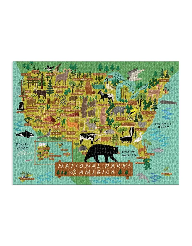Chronicle Books National Parks of America 1000 Piece Puzzle