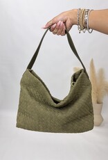 dipped shop Simple Woven Bag Olive