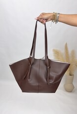 dipped shop Minimalist Large Tote Bag - Dark Coffee
