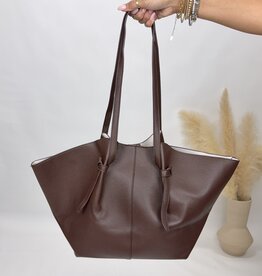 dipped shop Minimalist Large Tote Bag - Dark Coffee