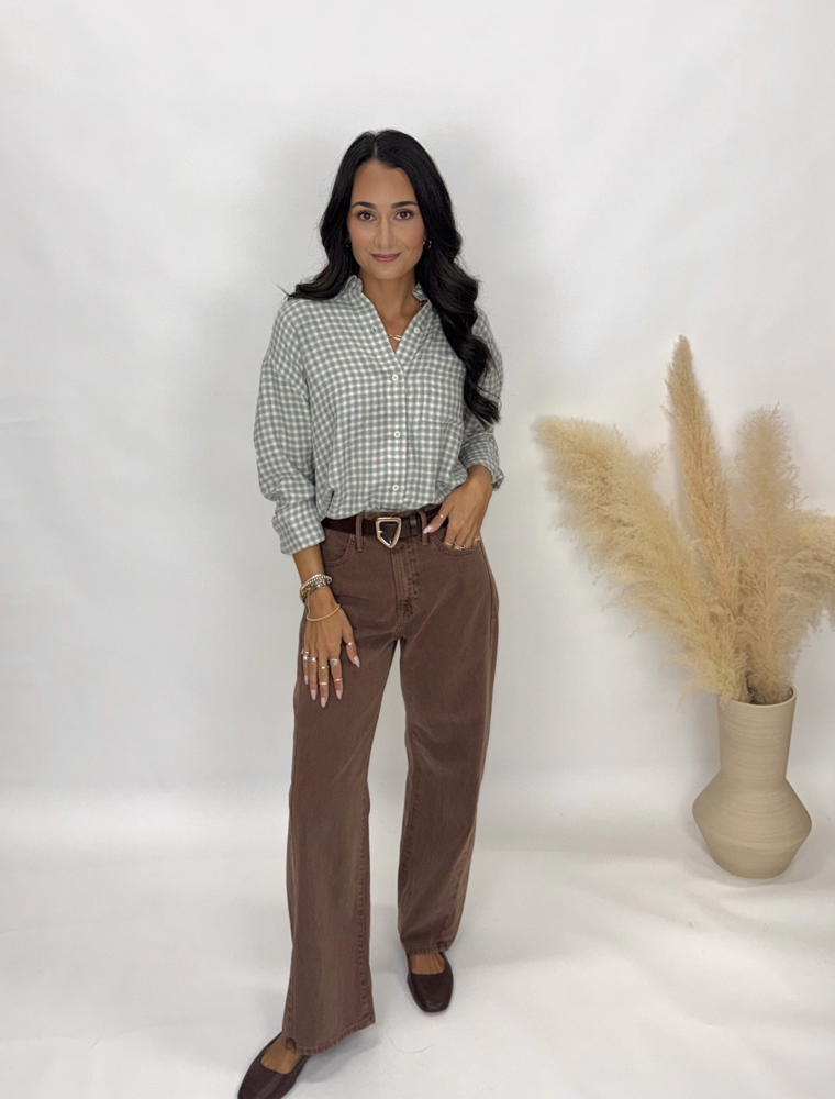 Z Supply River Plaid Button Up