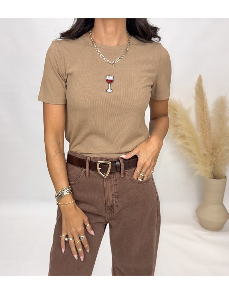 Sunday Edition By The Glass Beaded Tee