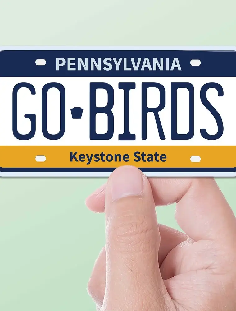 sentinel supply Waterproof Go Birds License Plate Sticker