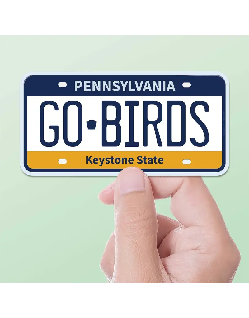 sentinel supply Waterproof Go Birds License Plate Sticker