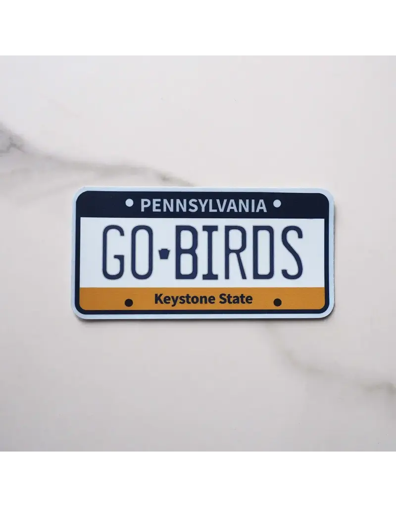 sentinel supply Waterproof Go Birds License Plate Sticker