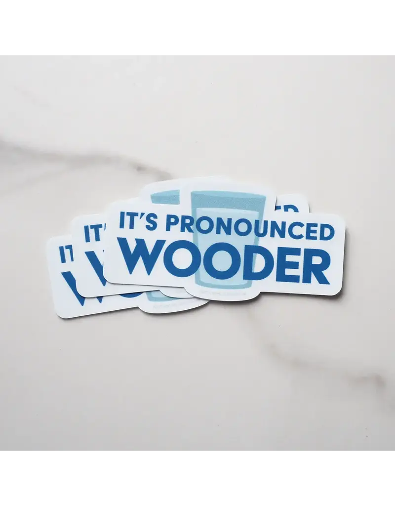 sentinel supply Waterproof Pronounced Wooder Philly Birds Sticker