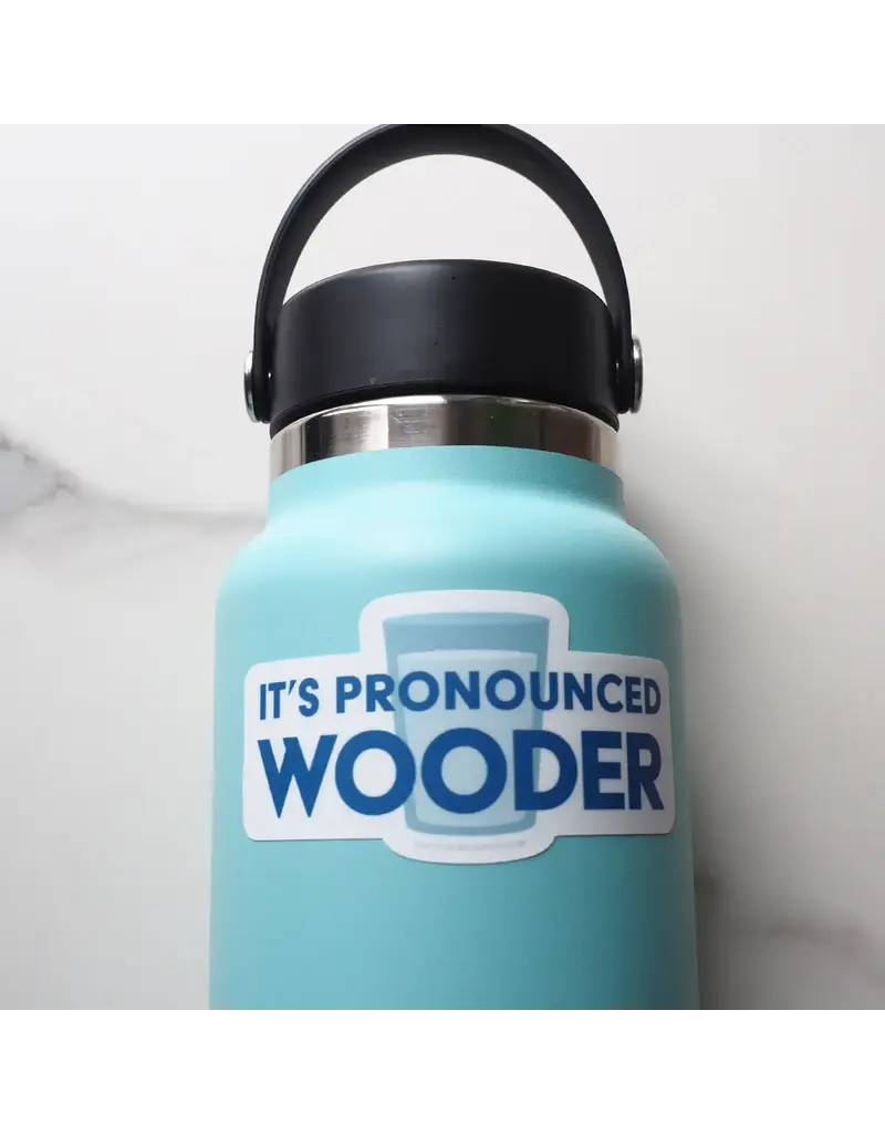 sentinel supply Waterproof Pronounced Wooder Philly Birds Sticker
