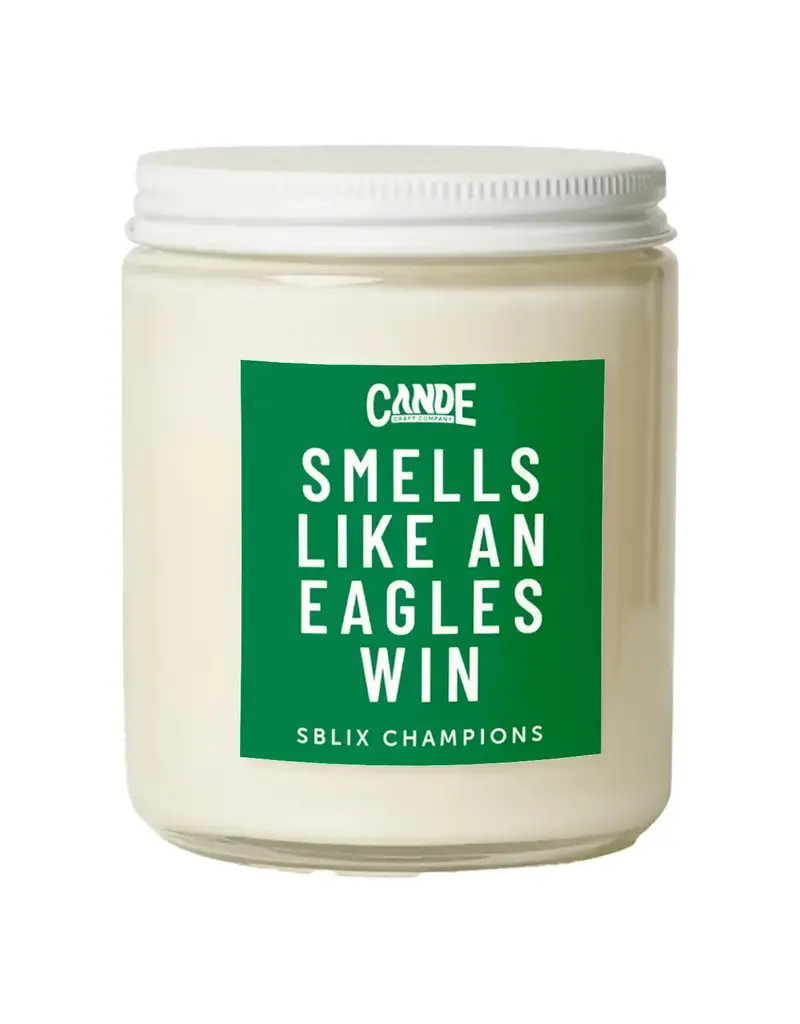 CE Craft Co Smells like an Eagles Win Philly Soy Wax Cande 8oz.