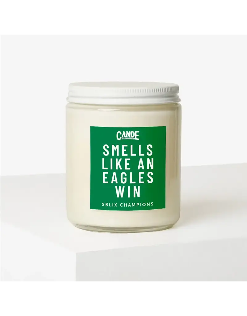 CE Craft Co Smells like an Eagles Win Philly Soy Wax Cande 8oz.