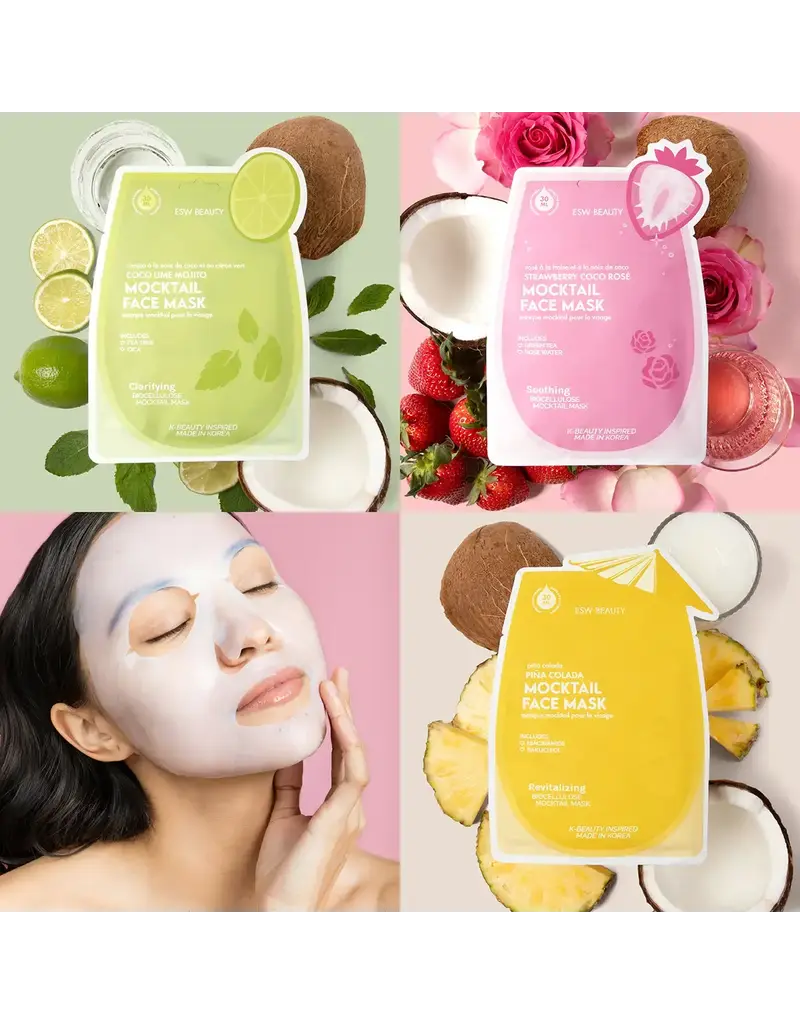 ESW Beauty Mocktail Biocellulose Face Masks (3pack)