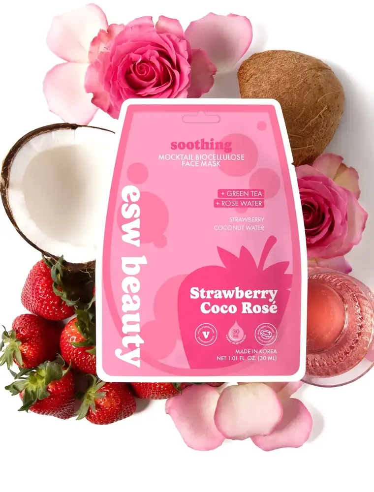 ESW Beauty Mocktail Face Mask (strawberry coco rose)