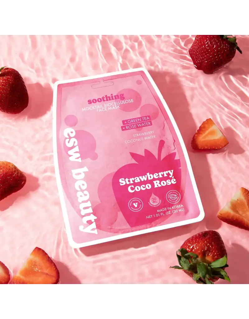 ESW Beauty Mocktail Face Mask (strawberry coco rose)