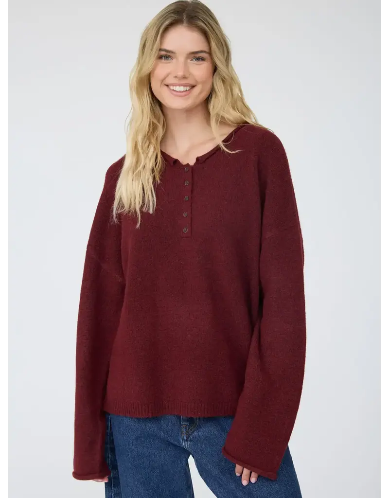 bp Relaxed Henley Pullover