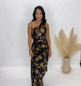 Dress Forum Pleated Floral Dress