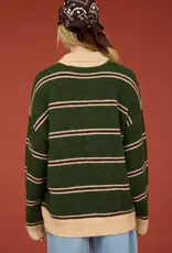 bp Contrast Collar Striped Polo