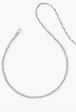 Kendra Scott FATE TENNIS NECKLACE RHODIUM WHITE CZ