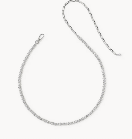 Kendra Scott FATE TENNIS NECKLACE RHODIUM WHITE CZ