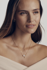 Kendra Scott ELISA STAR PENDANT NECKLACE GOLD CRYSTAL IVORY