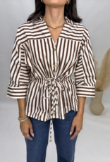 Entro Harmon Striped Blouse