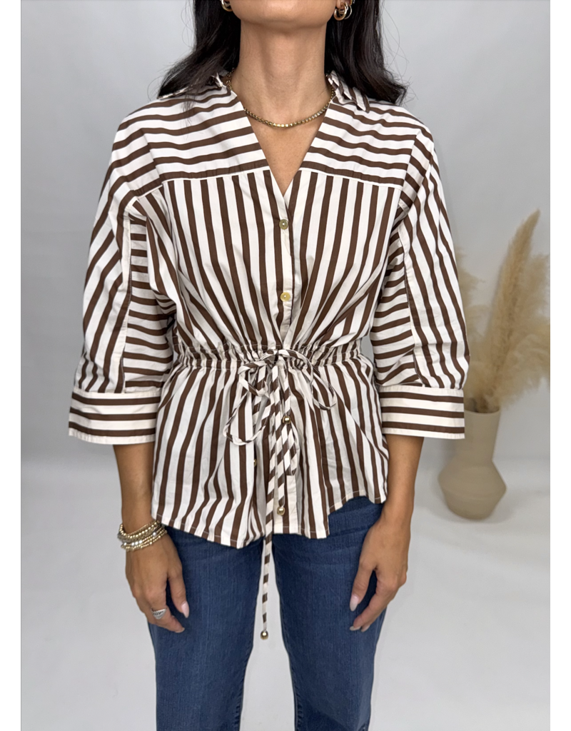 Entro Harmon Striped Blouse