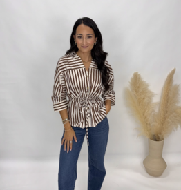 Entro Harmon Striped Blouse