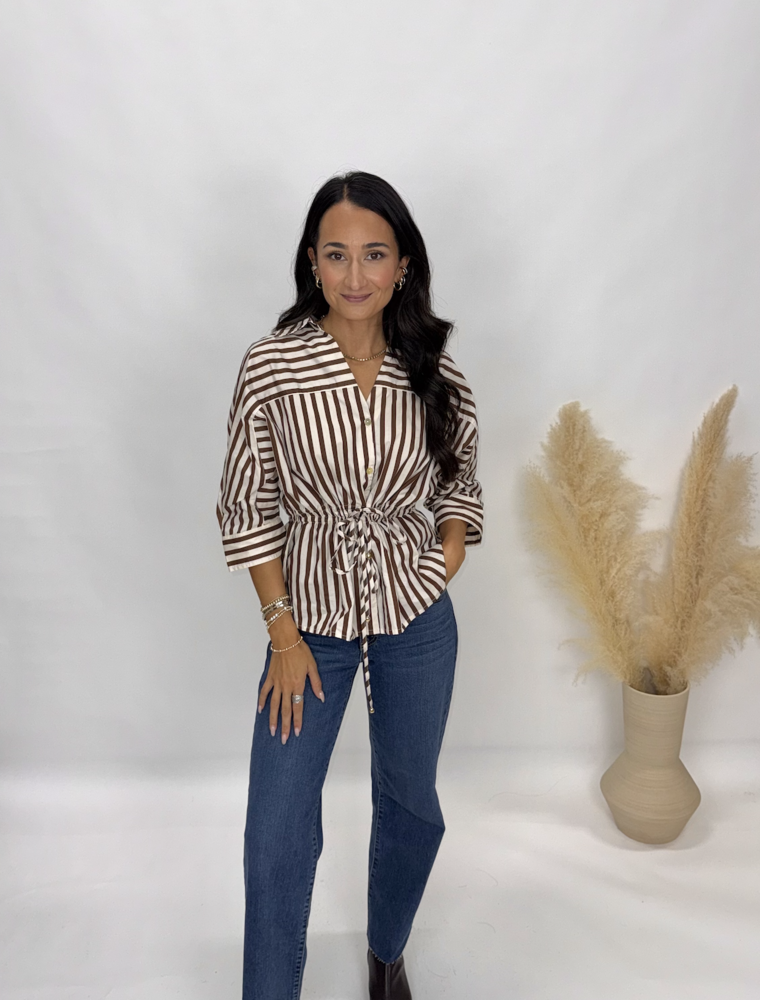 Entro Harmon Striped Blouse