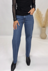 Just Black Denim Straight Lef with Scissor Cut Hem
