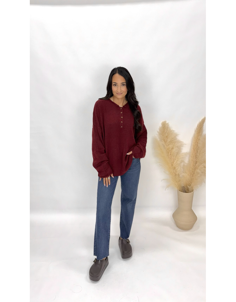 bp Relaxed Henley Pullover